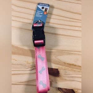 Top Paw Bones And Paws Adjustable Dog Collar Pink Small 15-26 Inches Vibrat Life